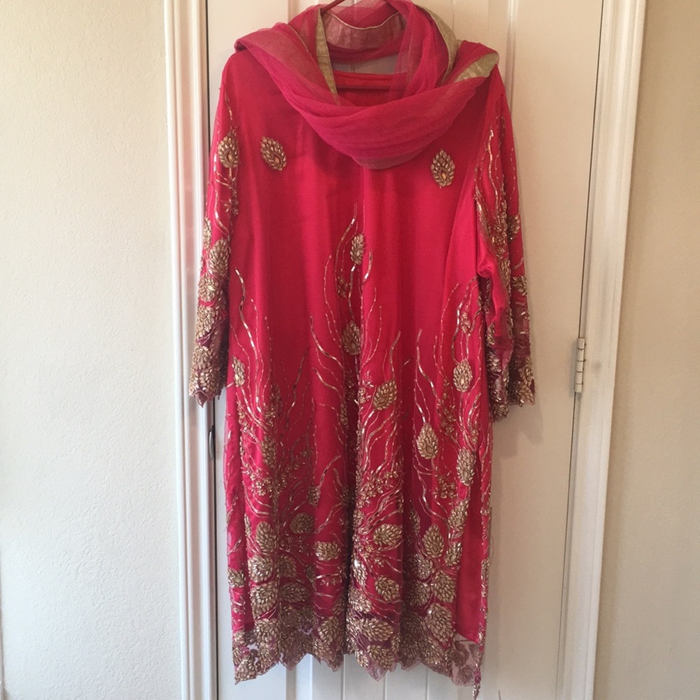 Pakistani dress/shalwar kameez SOLD - Picture 1 of 8